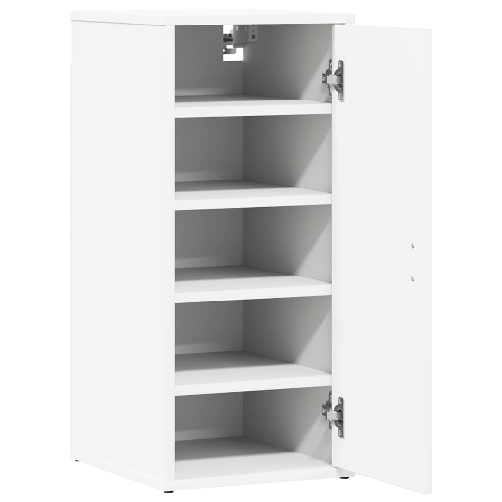 Skoskap hvit 32x35x70 cm konstruert tre