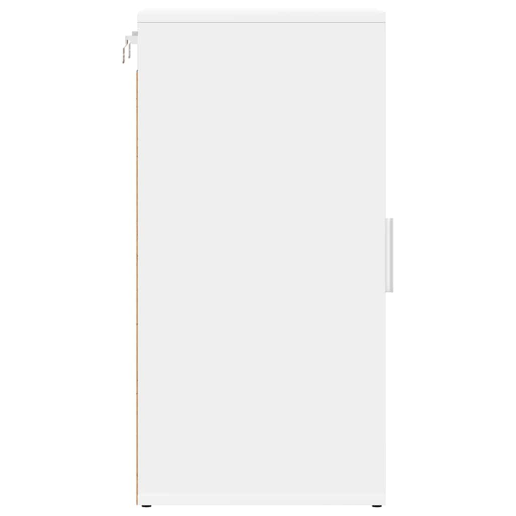 Skoskap hvit 32x35x70 cm konstruert tre