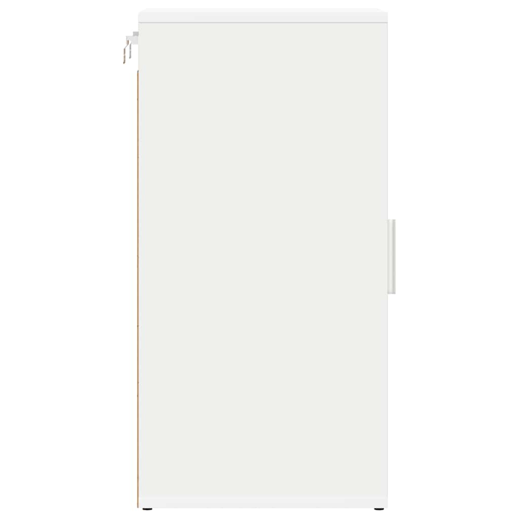 Skoskap hvit 2 stk 32x35x70 cm sponplate