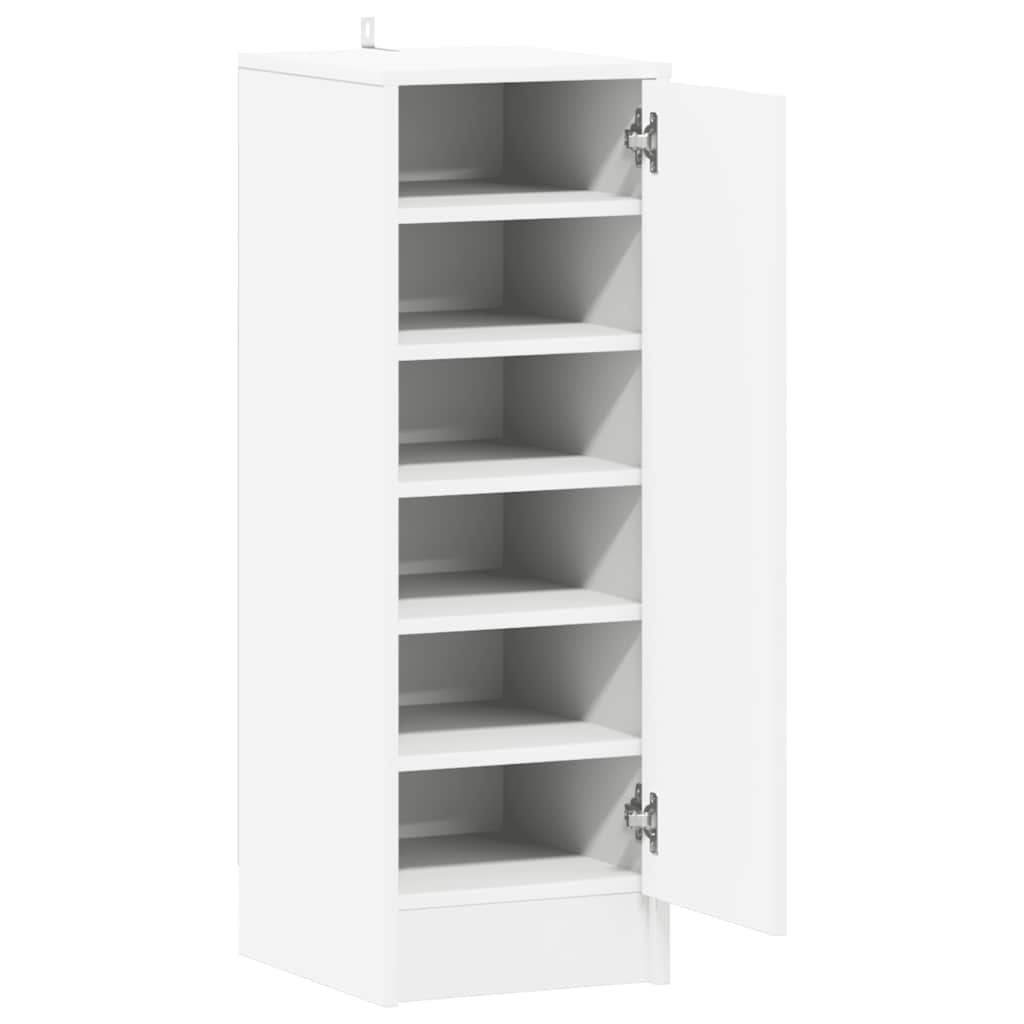 Skoskap hvit 32x35x92 cm konstruert tre