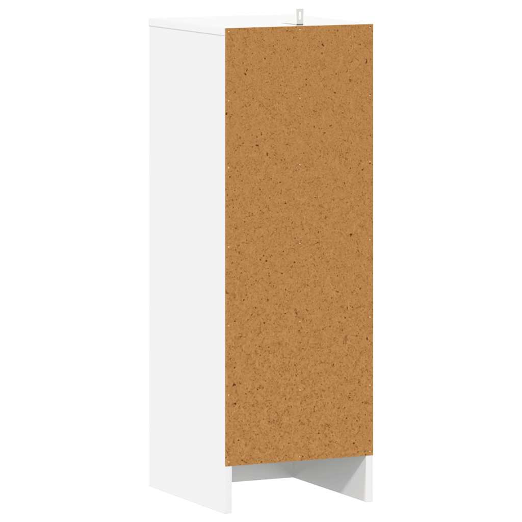 Skoskap hvit 32x35x92 cm konstruert tre