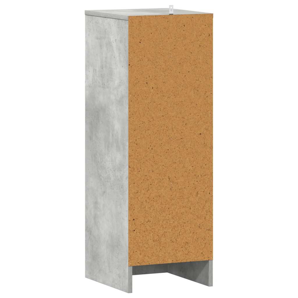 Skoskap betonggrå 32x35x92 cm konstruert tre