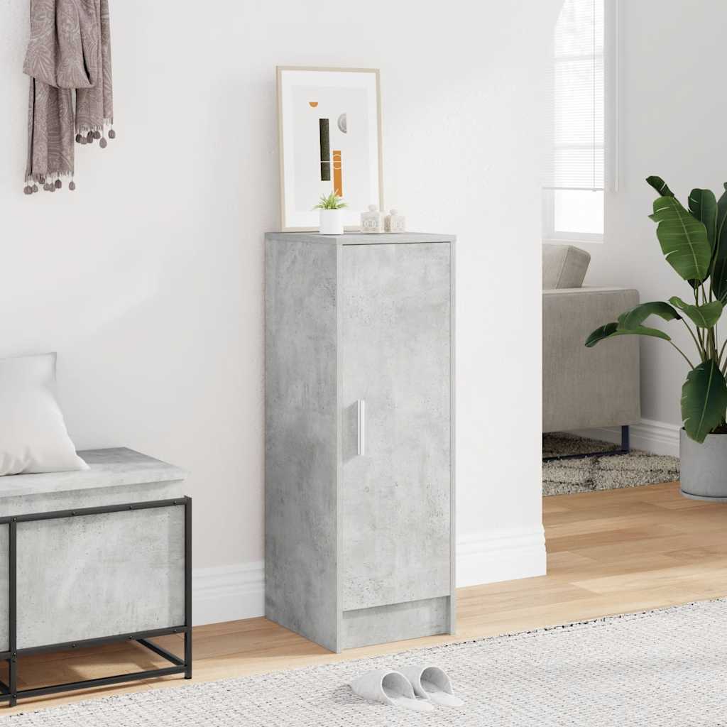 Skoskap betonggrå 32x35x92 cm konstruert tre