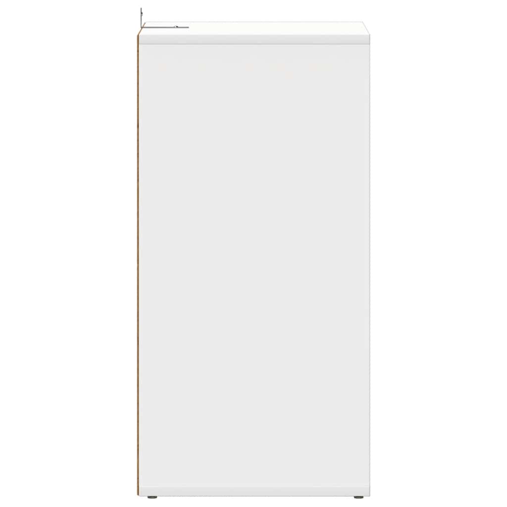 Skoskap hvit 31,5x35x70 cm konstruert tre