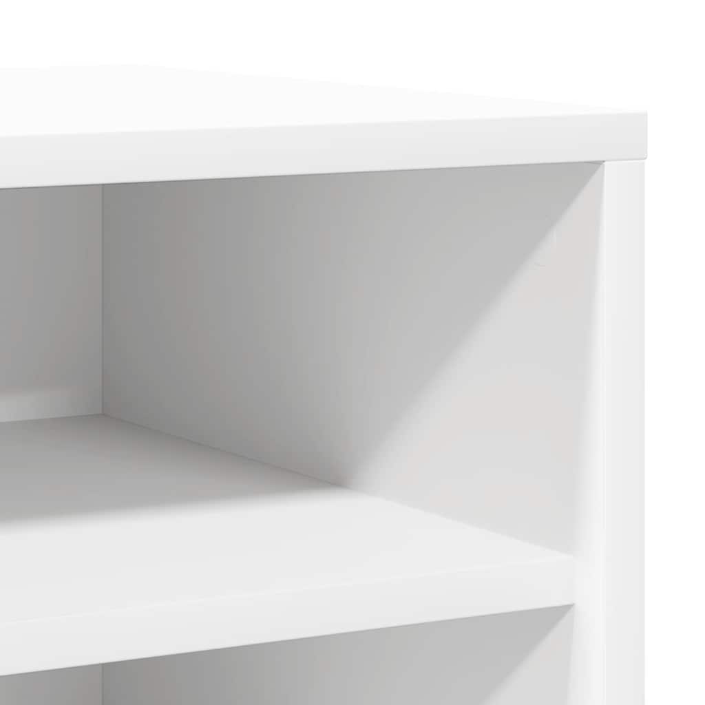 Skoskap hvit 31,5x35x70 cm konstruert tre
