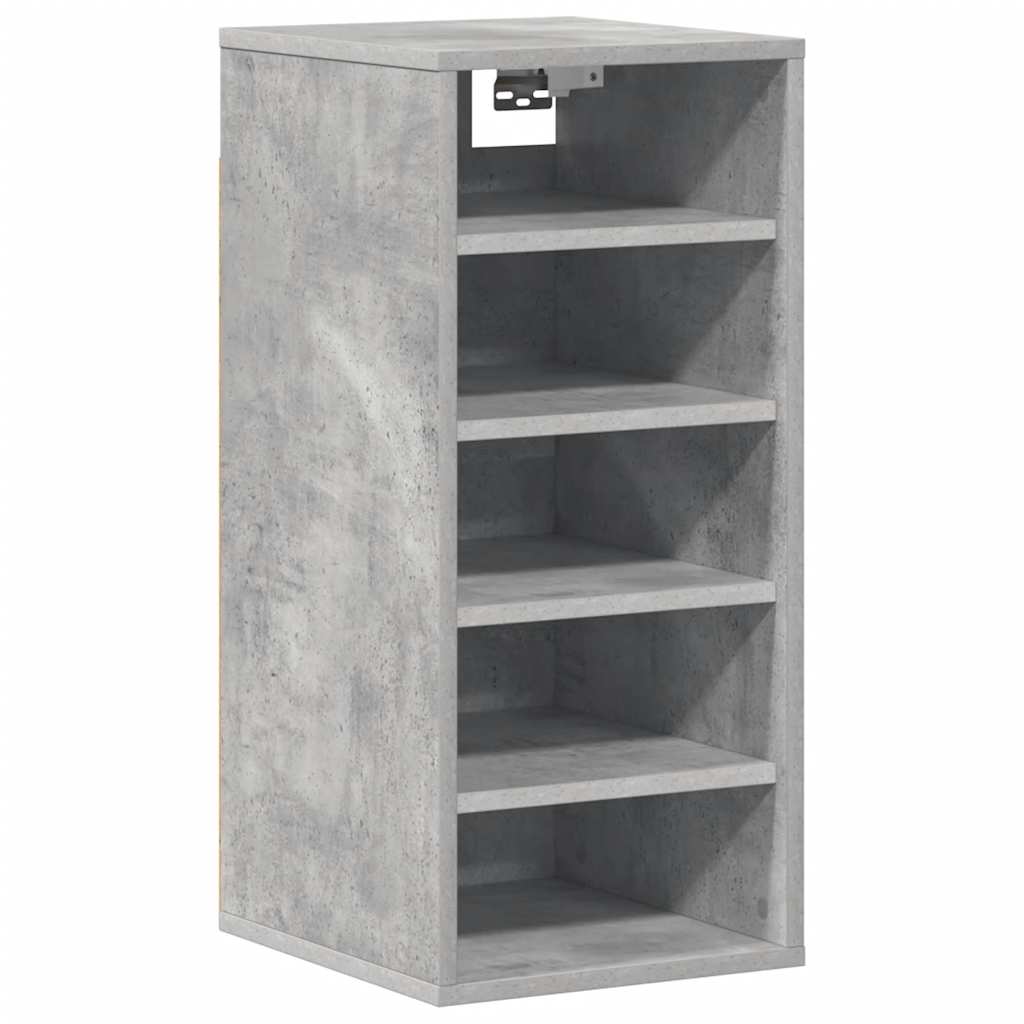 Skoskap betonggrå 31,5x35x70 cm konstruert tre