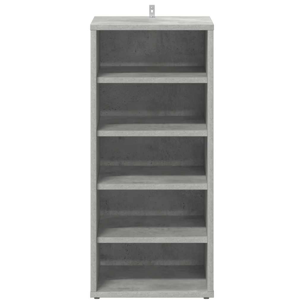 Skoskap betonggrå 2 stk 31,5x35x70 cm konstruert tre
