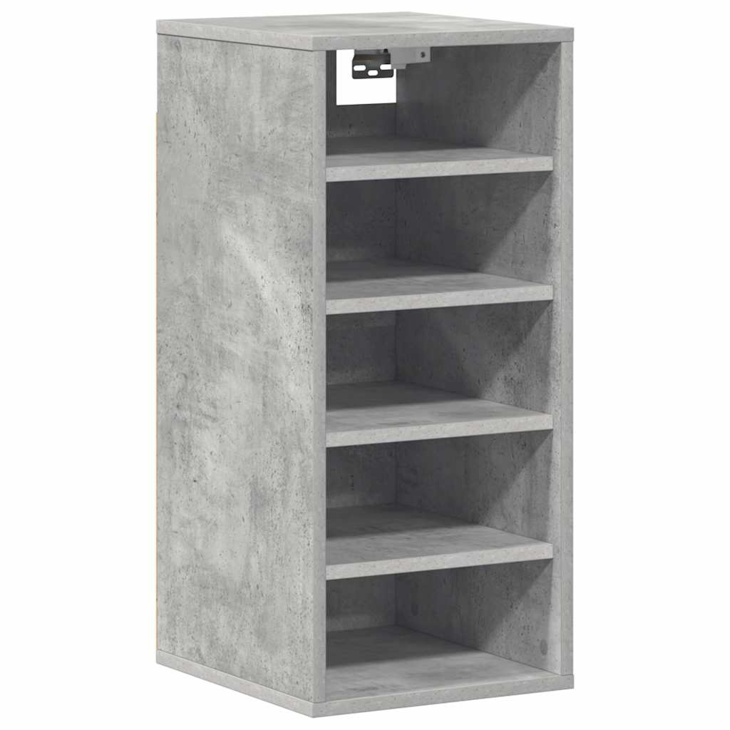 Skoskap betonggrå 2 stk 31,5x35x70 cm konstruert tre