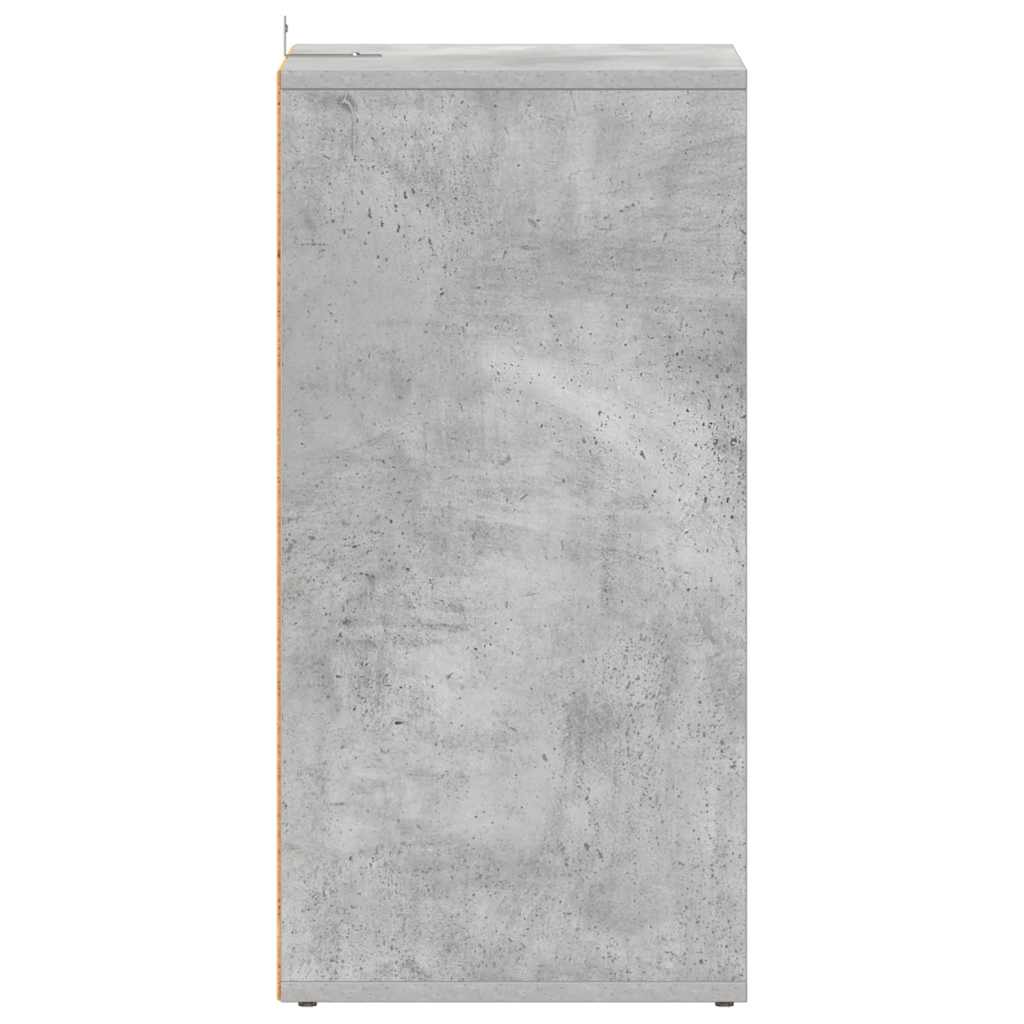 Skoskap betonggrå 2 stk 31,5x35x70 cm konstruert tre