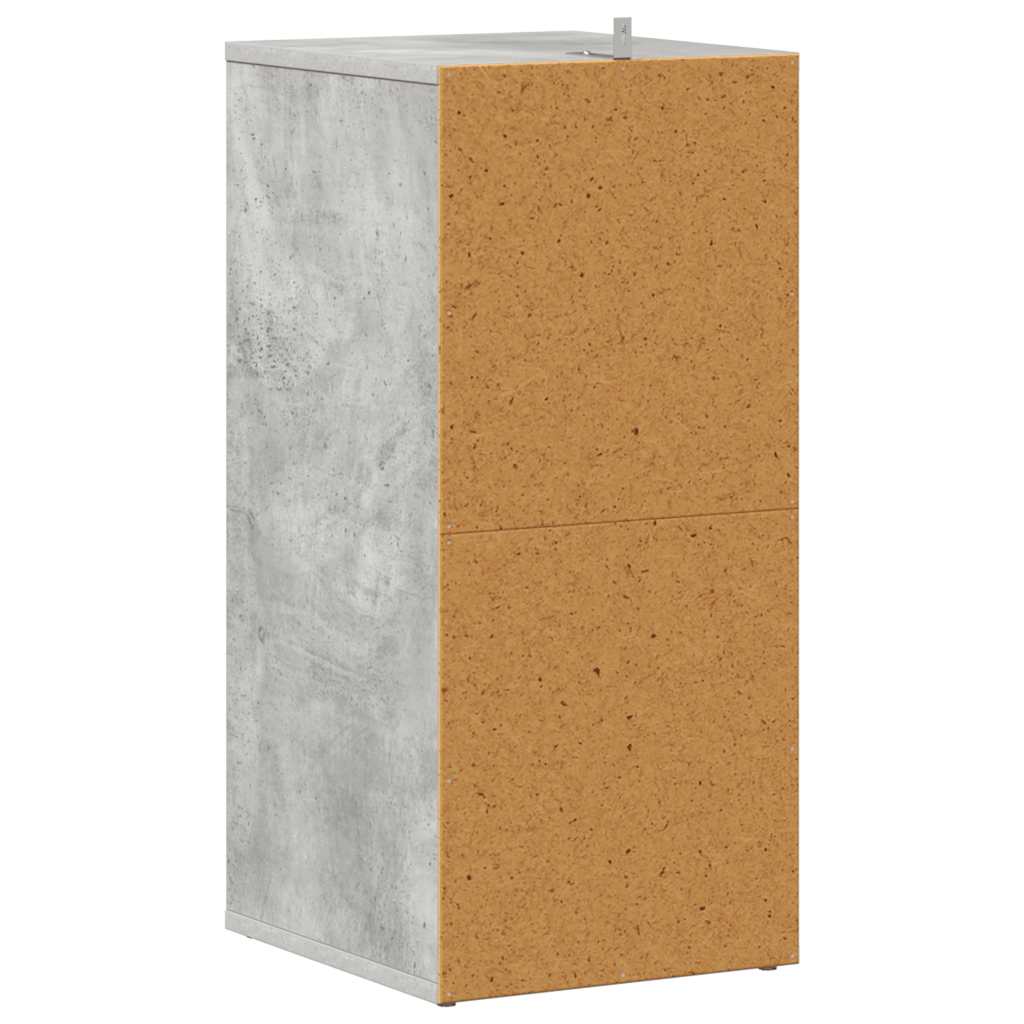 Skoskap betonggrå 2 stk 31,5x35x70 cm konstruert tre