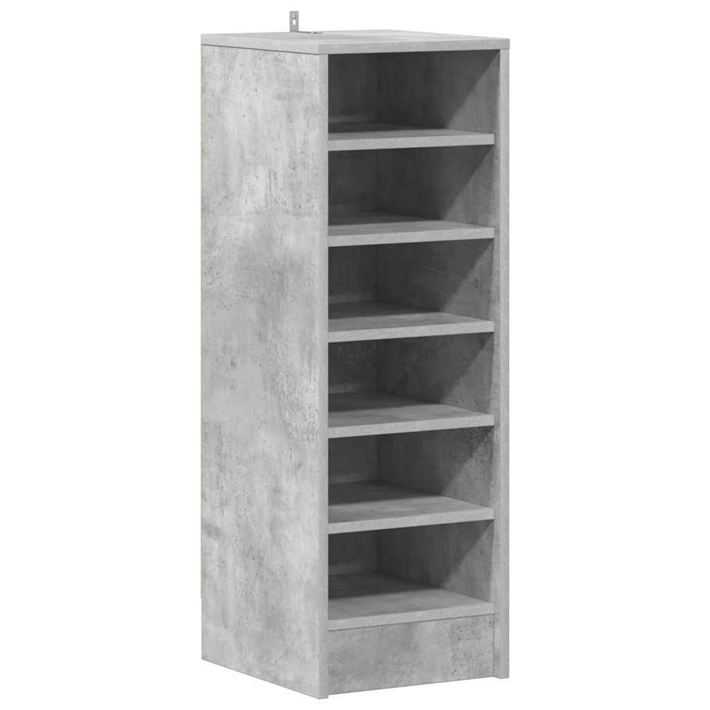 Skoskap betonggrå 31,5x35x90 cm konstruert tre