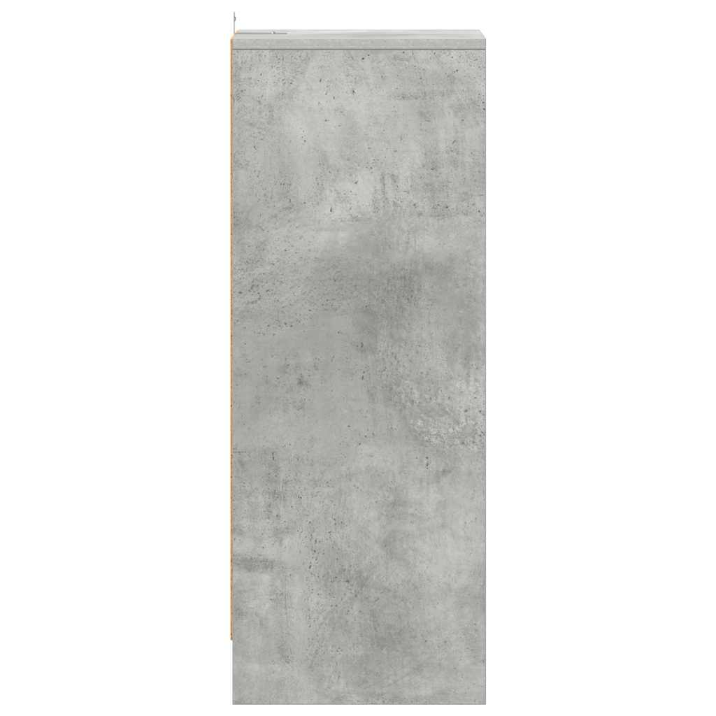 Skoskap betonggrå 31,5x35x90 cm konstruert tre