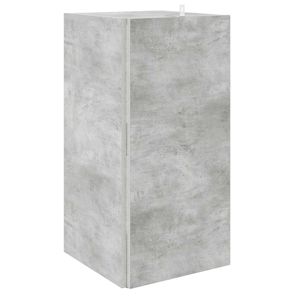 Hjørneskap betonggrå 33x33x67 cm konstruert tre