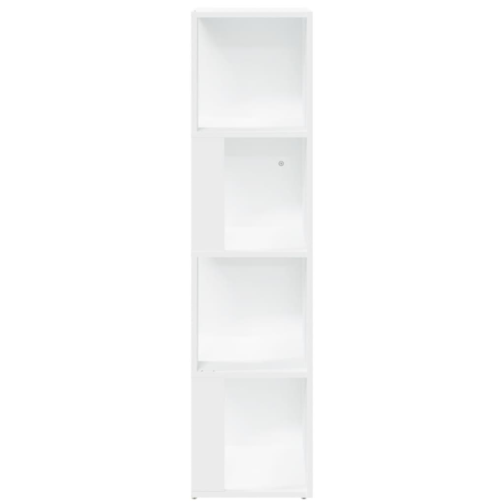 Hjørneskap hvit 33x33x132 cm konstruert tre