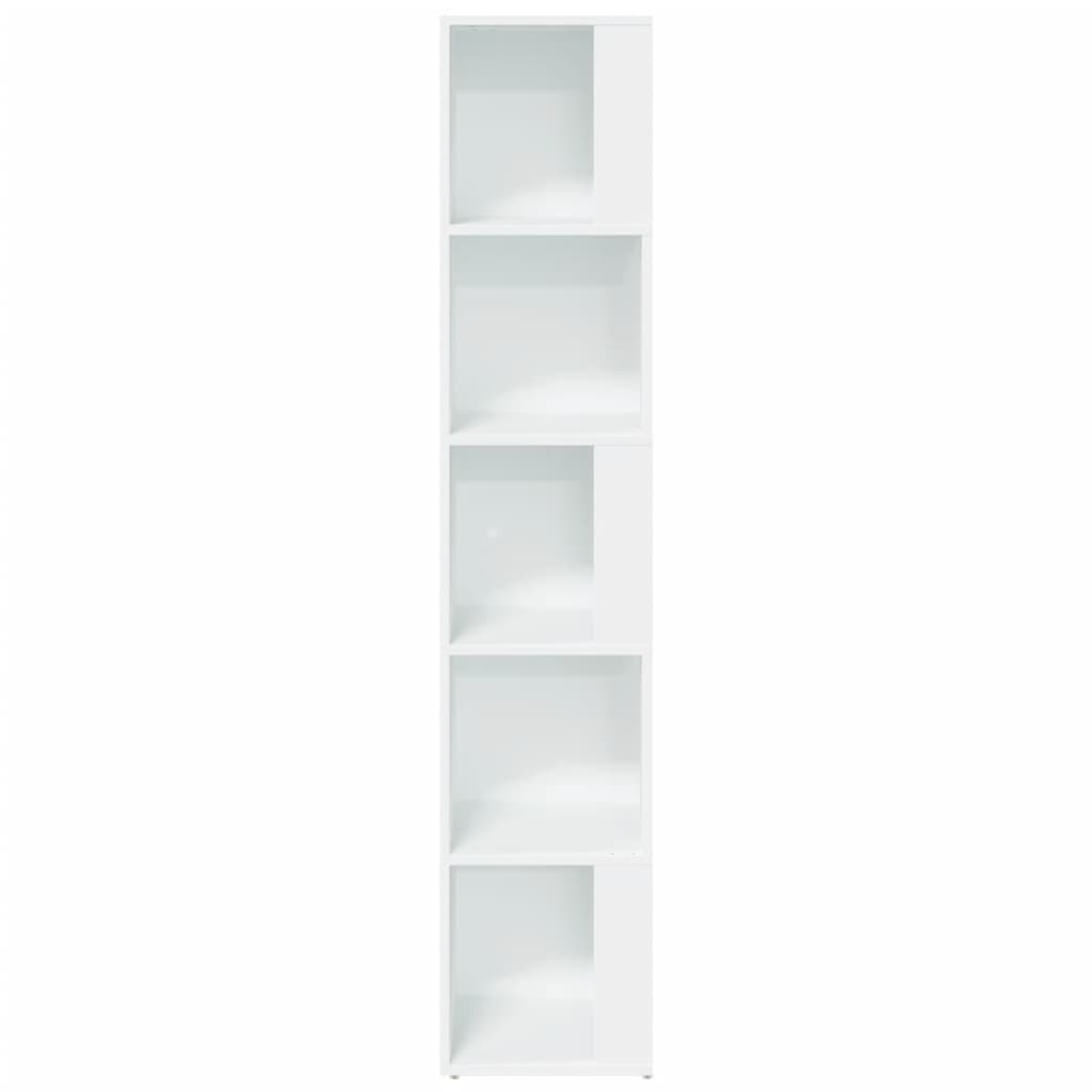 Hjørneskap hvit 33x33x164,5 cm konstruert tre