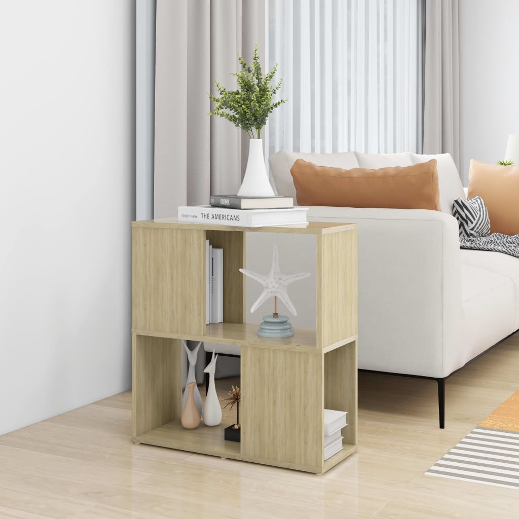 Bokhylle sonoma eik 60x24x63 cm konstruert tre