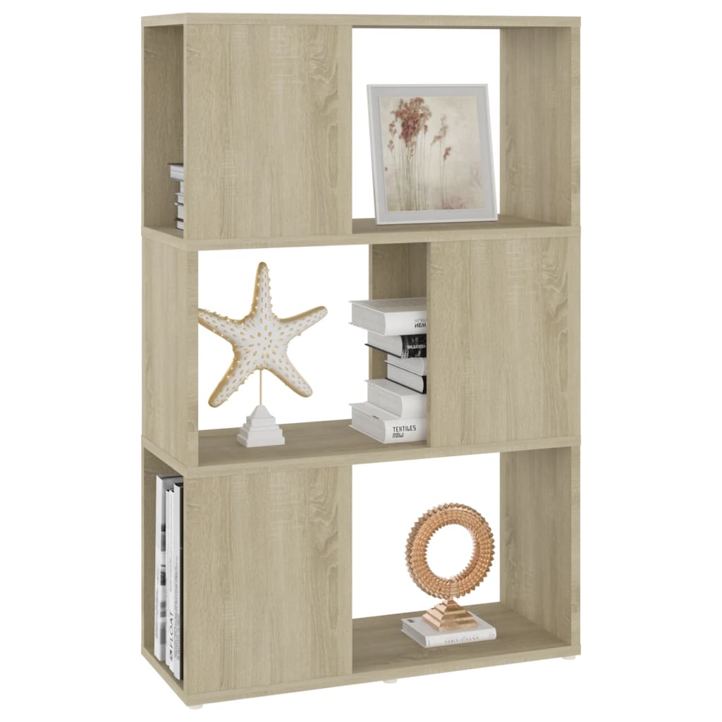 Bokhylle/romdeler sonoma eik 60x24x94 cm konstruert tre