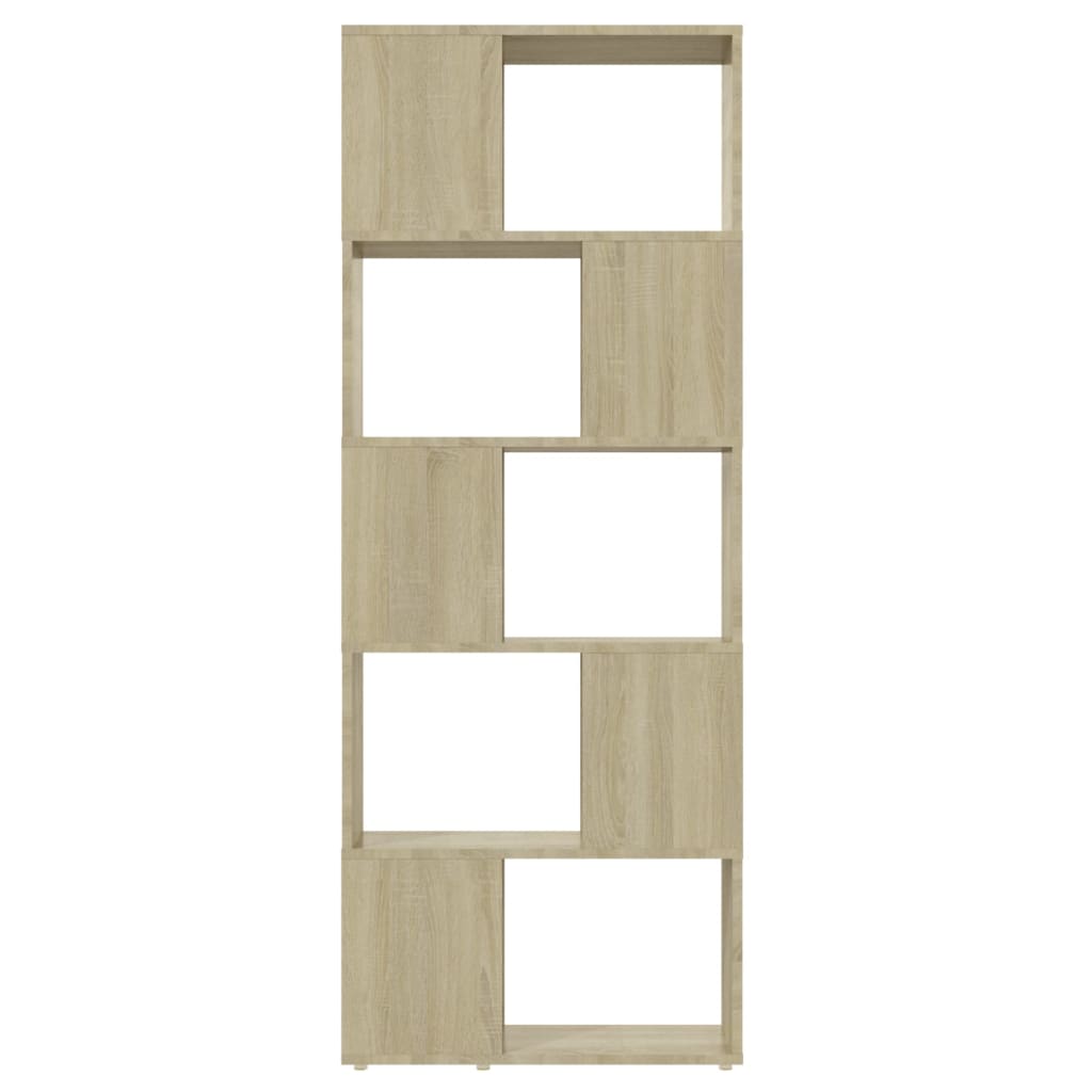 Bokhylle/romdeler sonoma eik 60x24x155 cm