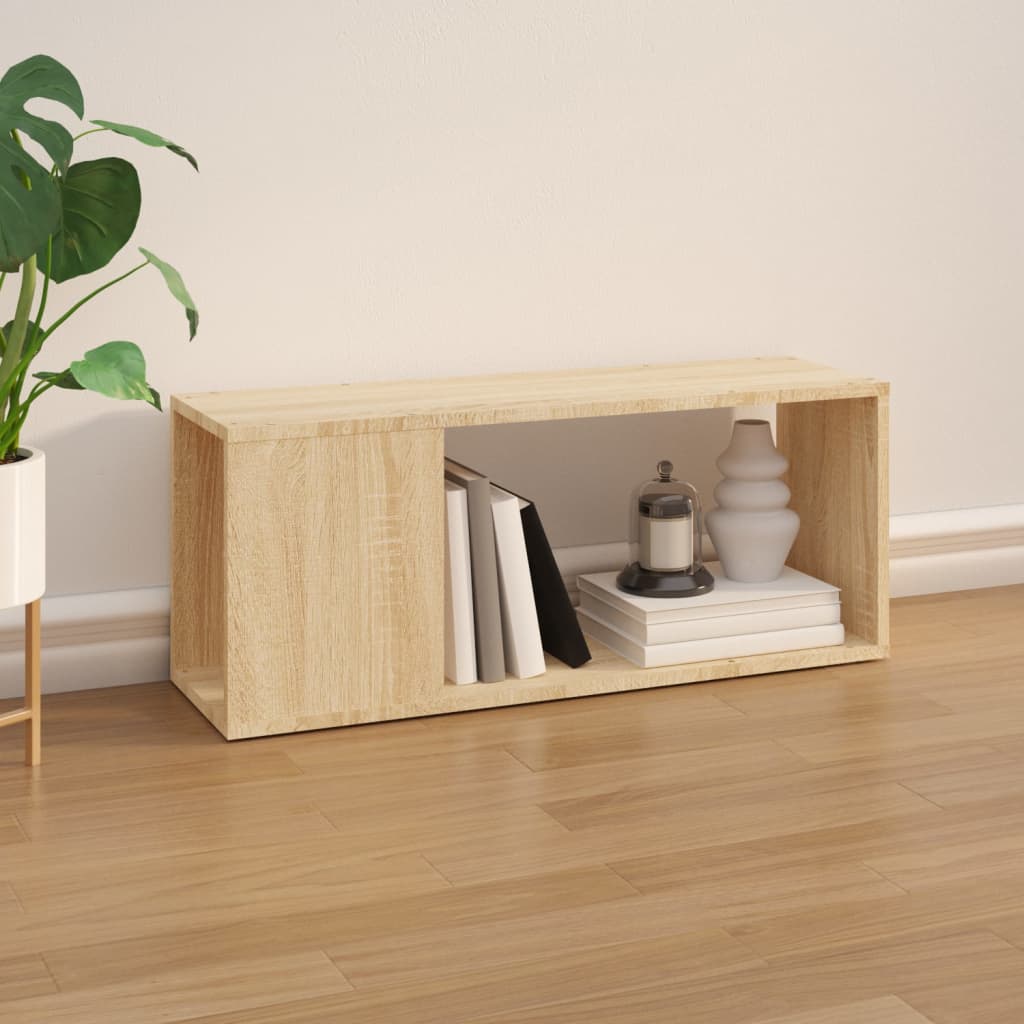 TV-benk sonoma eik 80x24x32 cm konstruert tre