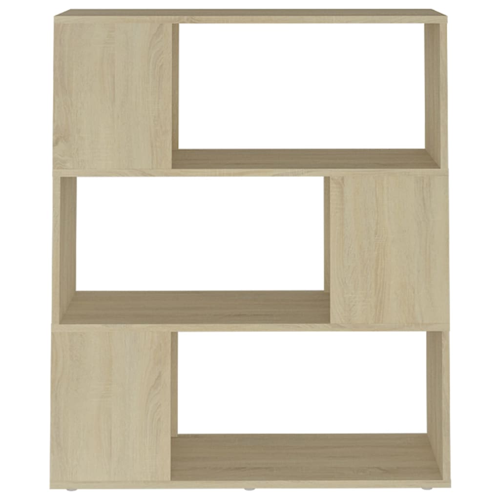 Bokhylle/romdeler sonoma eik 80x24x94 cm konstruert tre