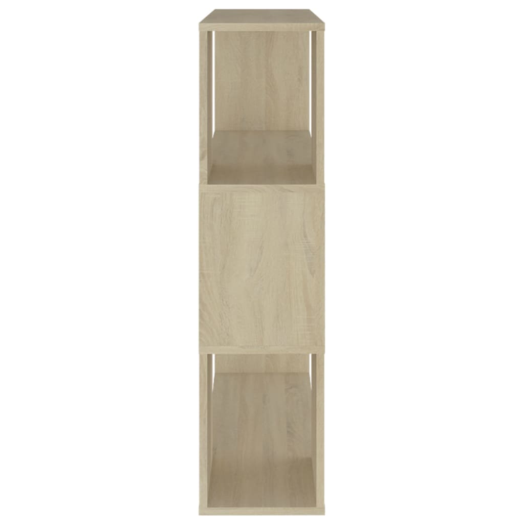 Bokhylle/romdeler sonoma eik 80x24x94 cm konstruert tre