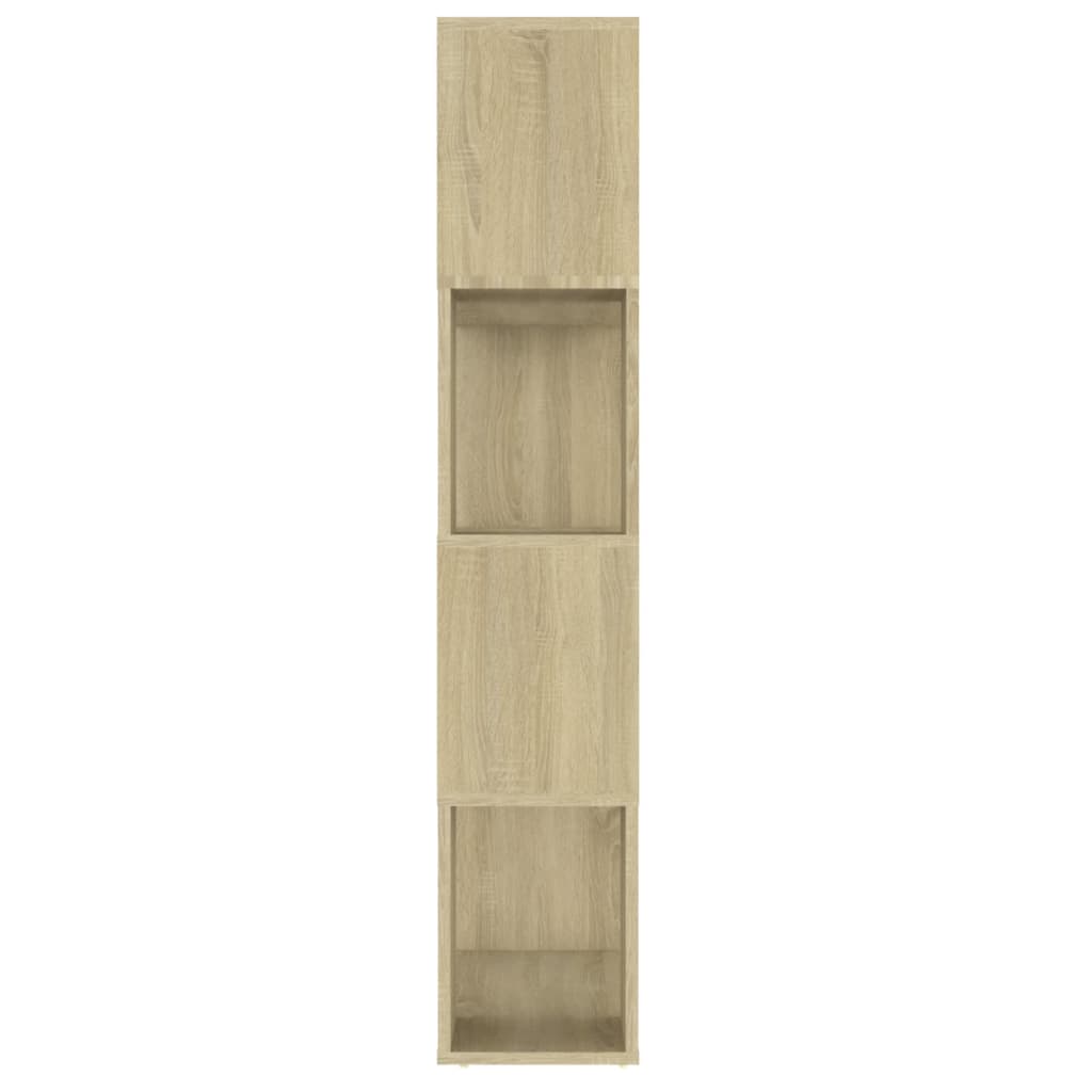 Bokhylle/romdeler sonoma eik 80x24x124,5 cm konstruert tre