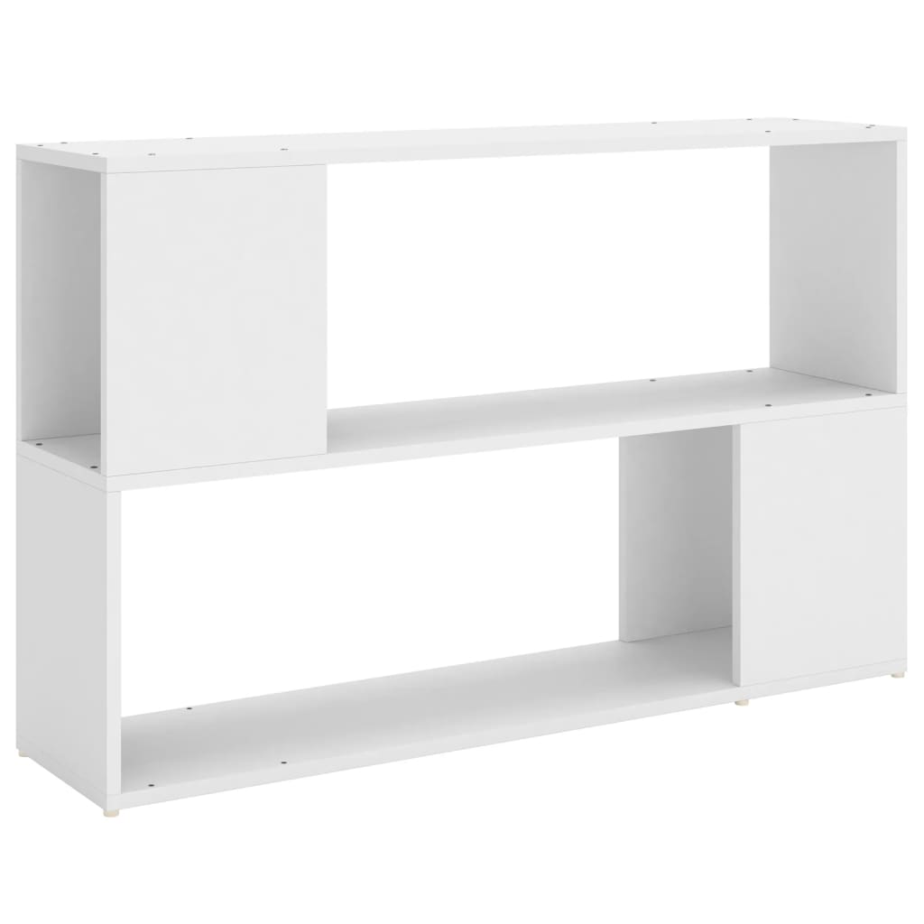 Bokhylle hvit 100x24x63 cm konstruert tre