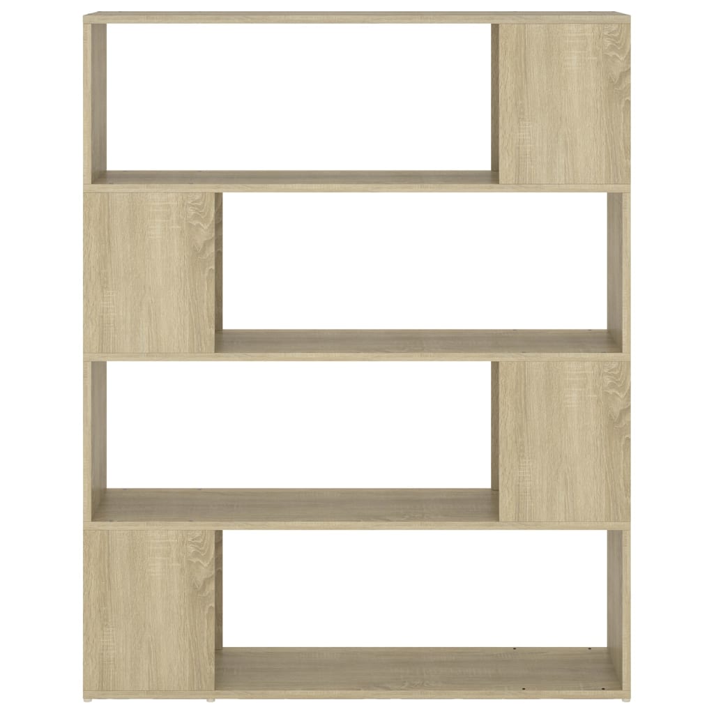 Bokhylle/romdeler sonoma eik 100x24x124 cm