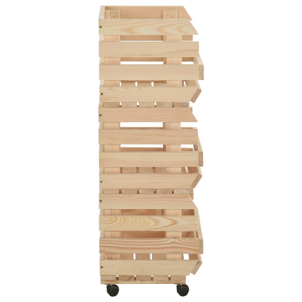 Grønnsakstralle 57x30x80 cm heltre furu