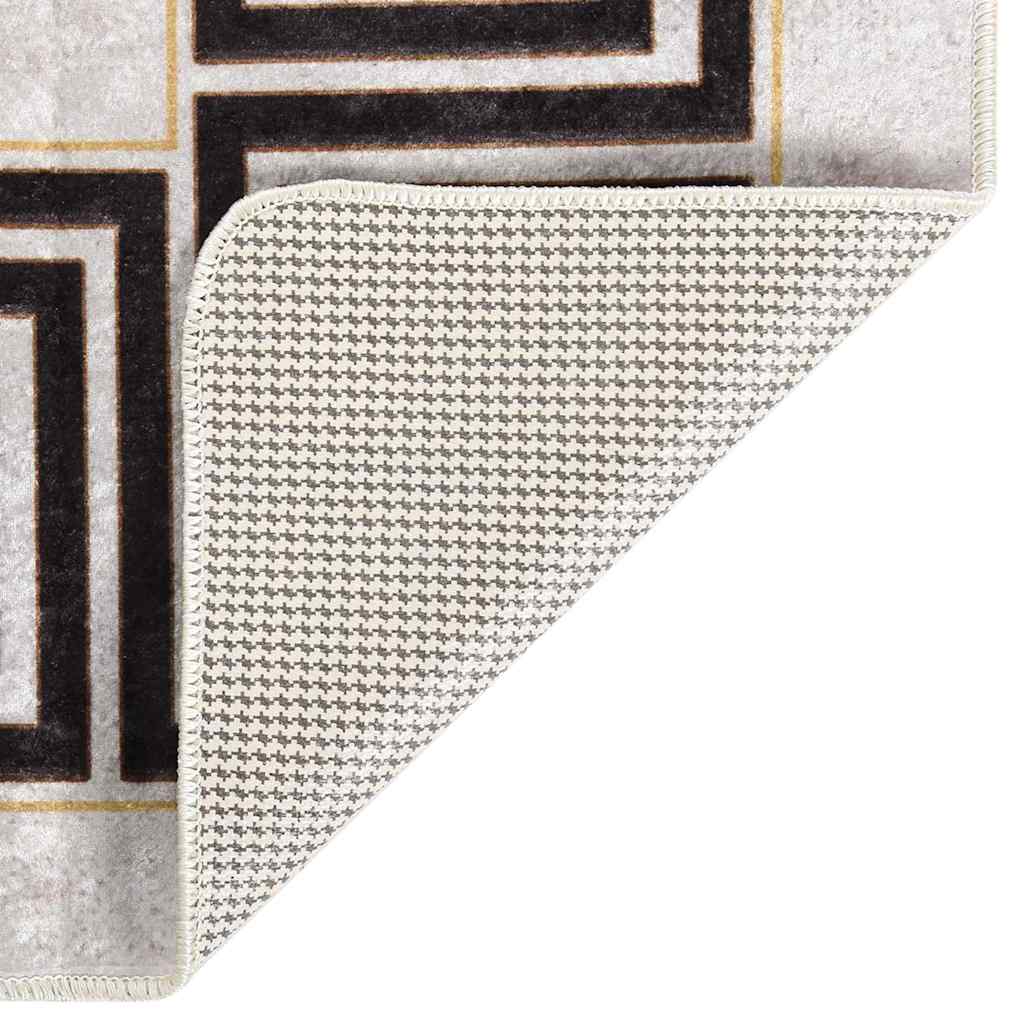 Vaskbart teppe 80x300 cm lys beige