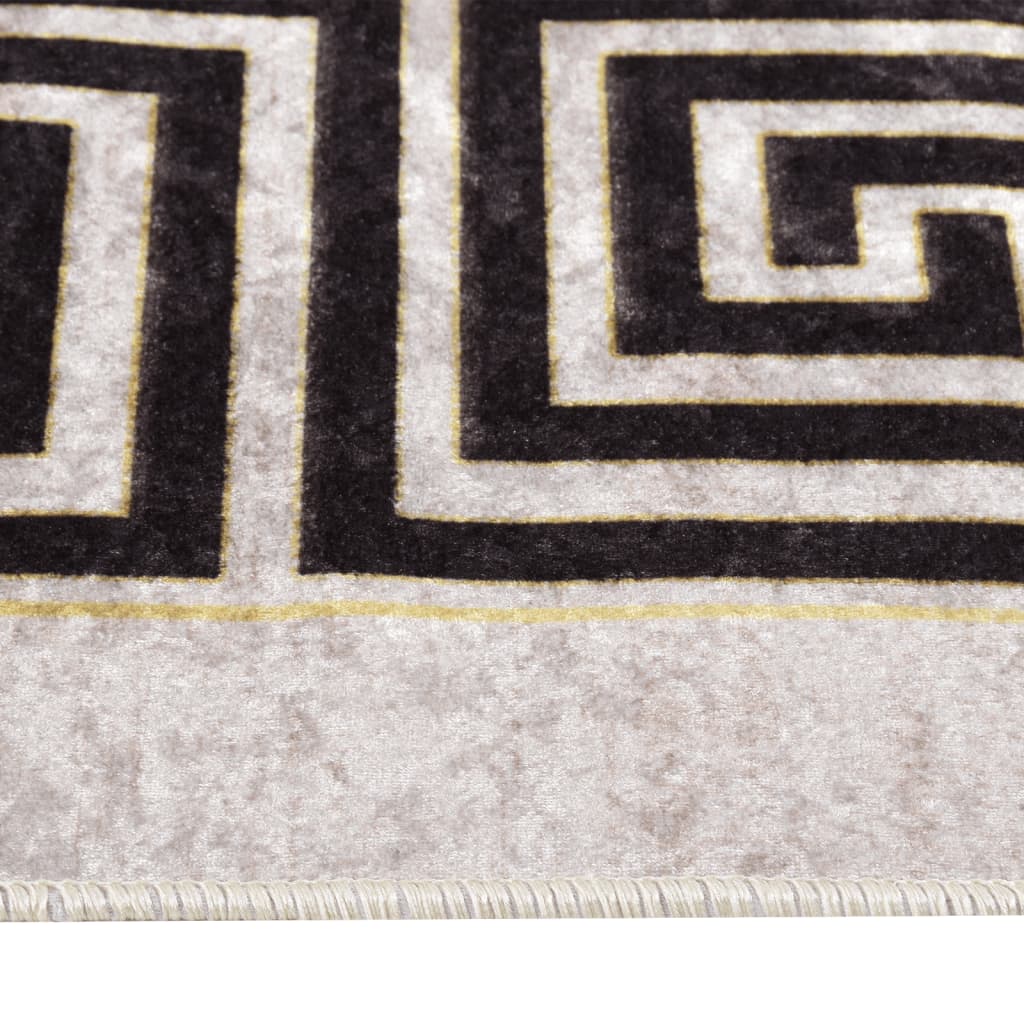 Vaskbart teppe 160x230 cm lys beige