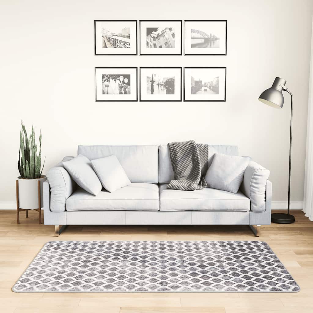 Vaskbart teppe 80x150 cm sklisikker flerfarget