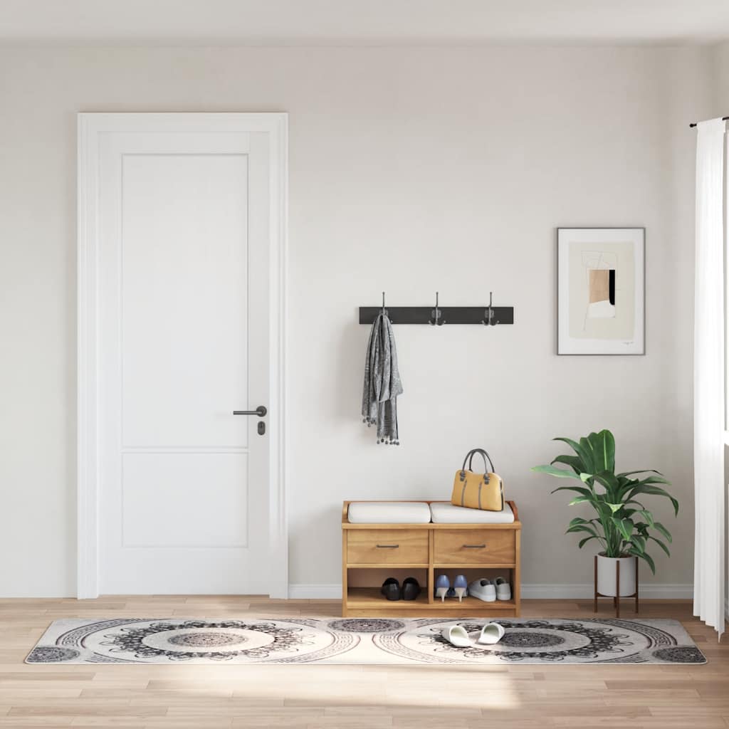 Vaskbart teppe 80x150 cm flerfarget sklisikker