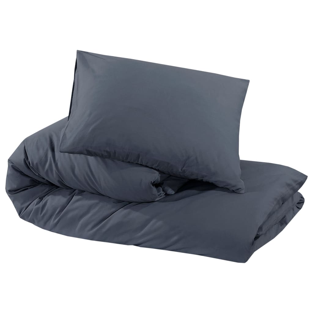 Sengesett antrasitt 135x200 cm bomull