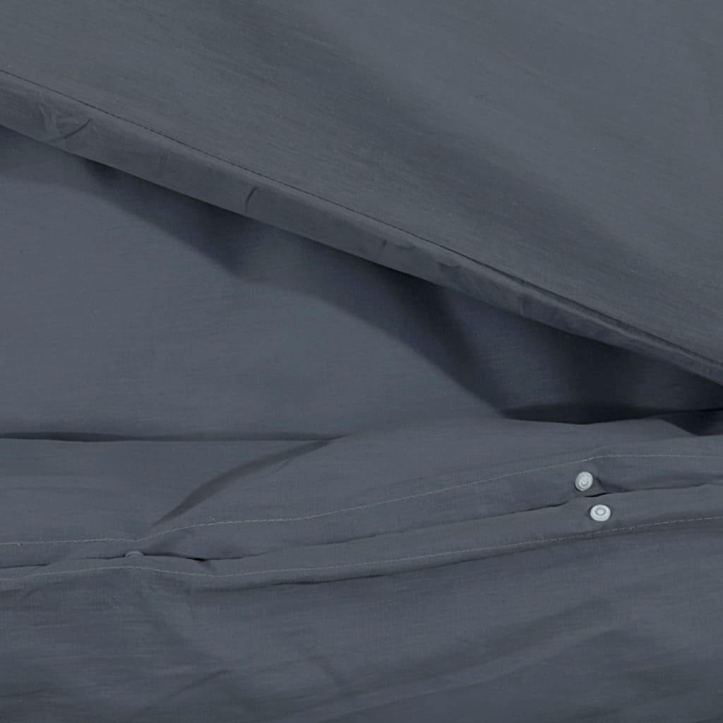 Sengesett antrasitt 135x200 cm bomull