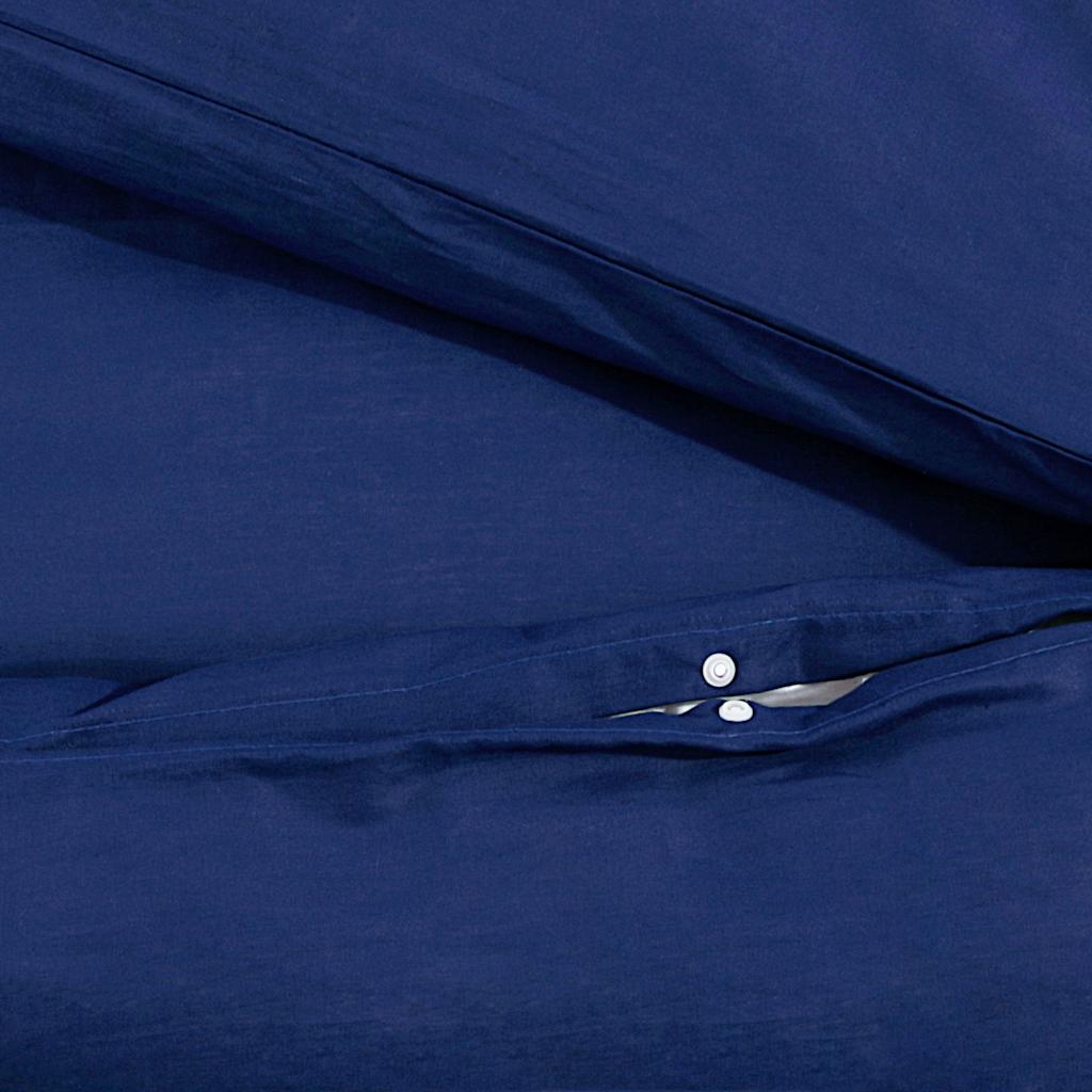 Sengesett marineblå 240x220 cm bomull