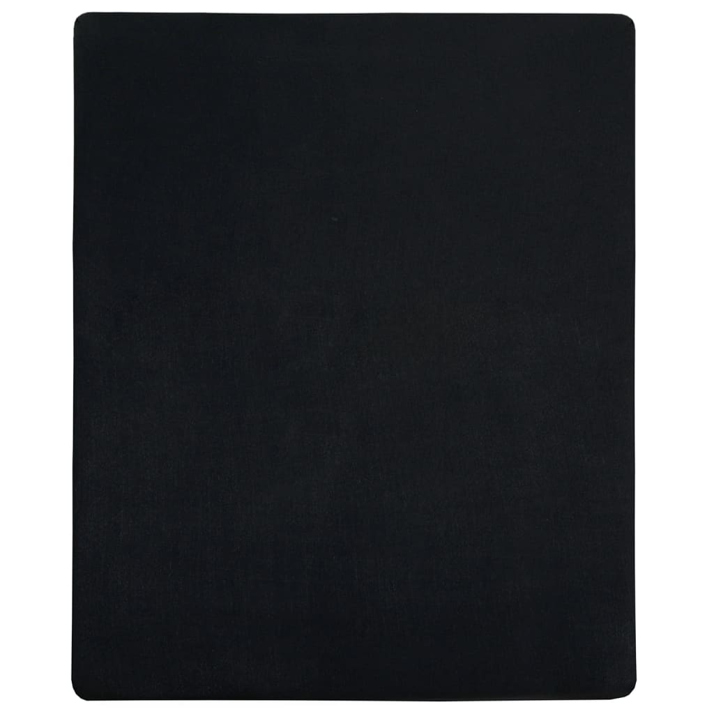 Jerseylaken svart 100x200 cm bomull