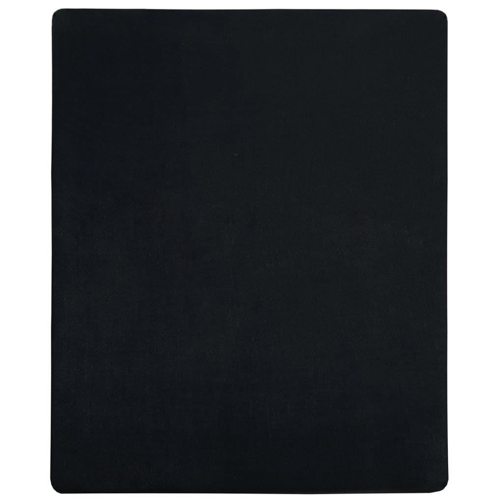 Jerseylaken svart 140x200 cm bomull