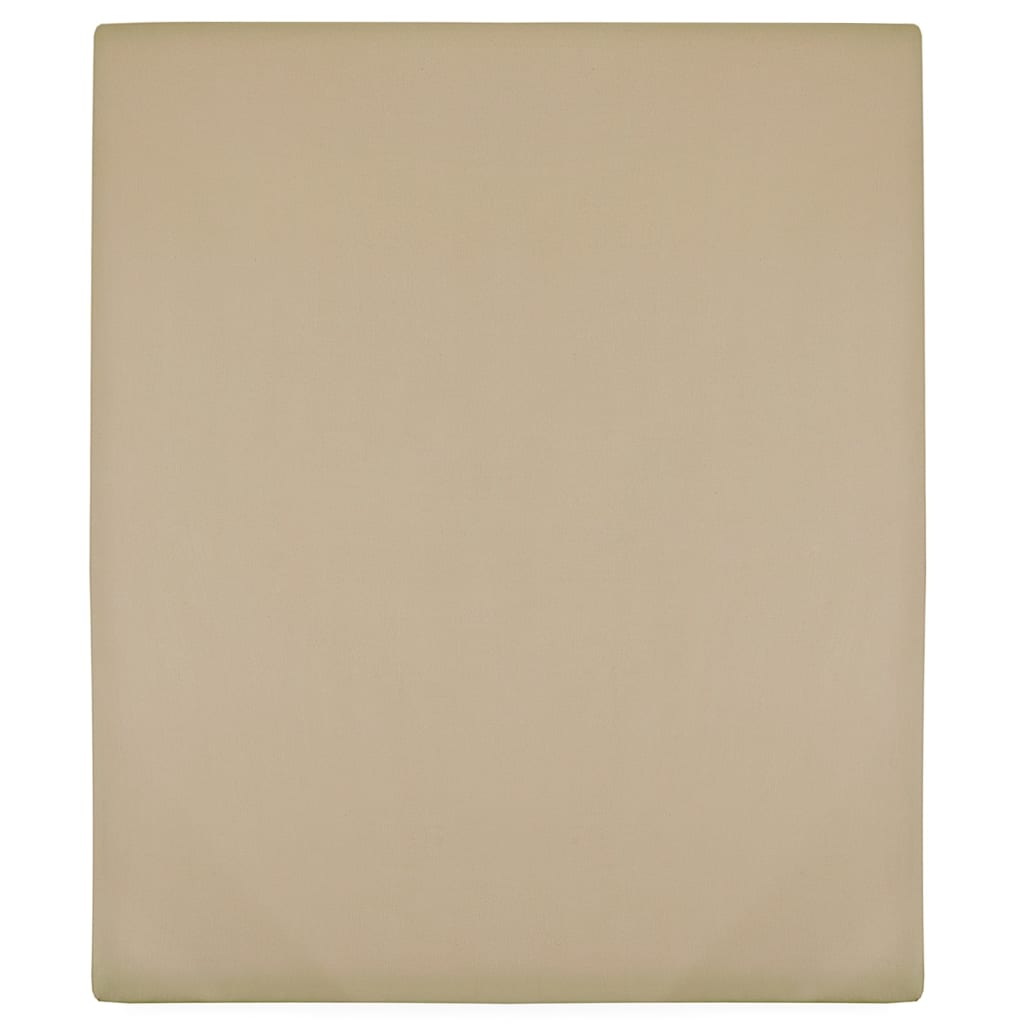 Jerseylaken gråbrun 180x200 cm bomull