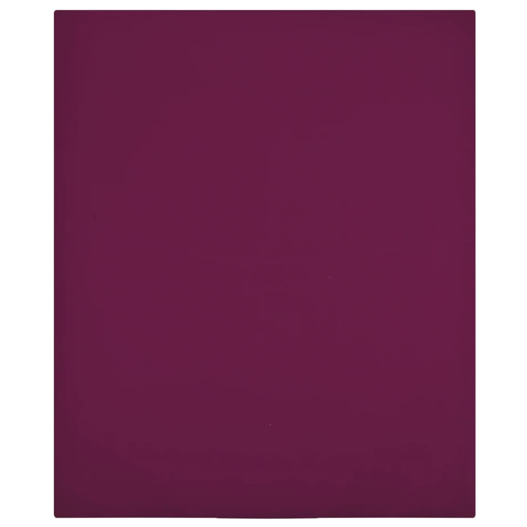 Jerseylaken vinrød 180x200 cm bomull