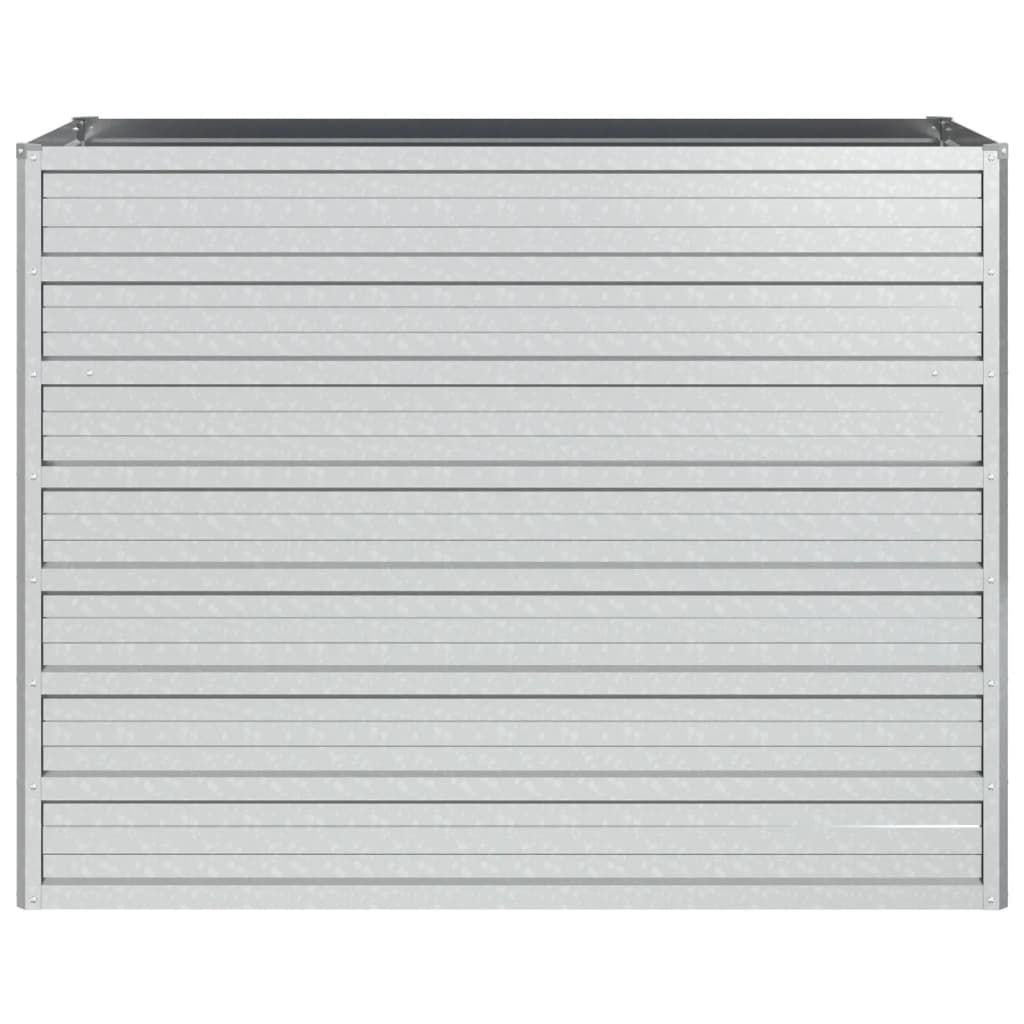 Høybed 100x40x77 cm galvanisert stål sølv