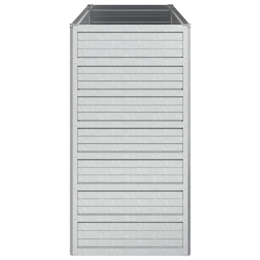 Høybed 100x40x77 cm galvanisert stål sølv