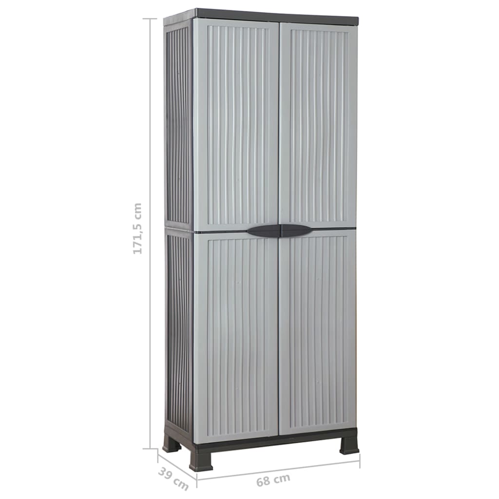 Plastskap 68x39x171,5 cm