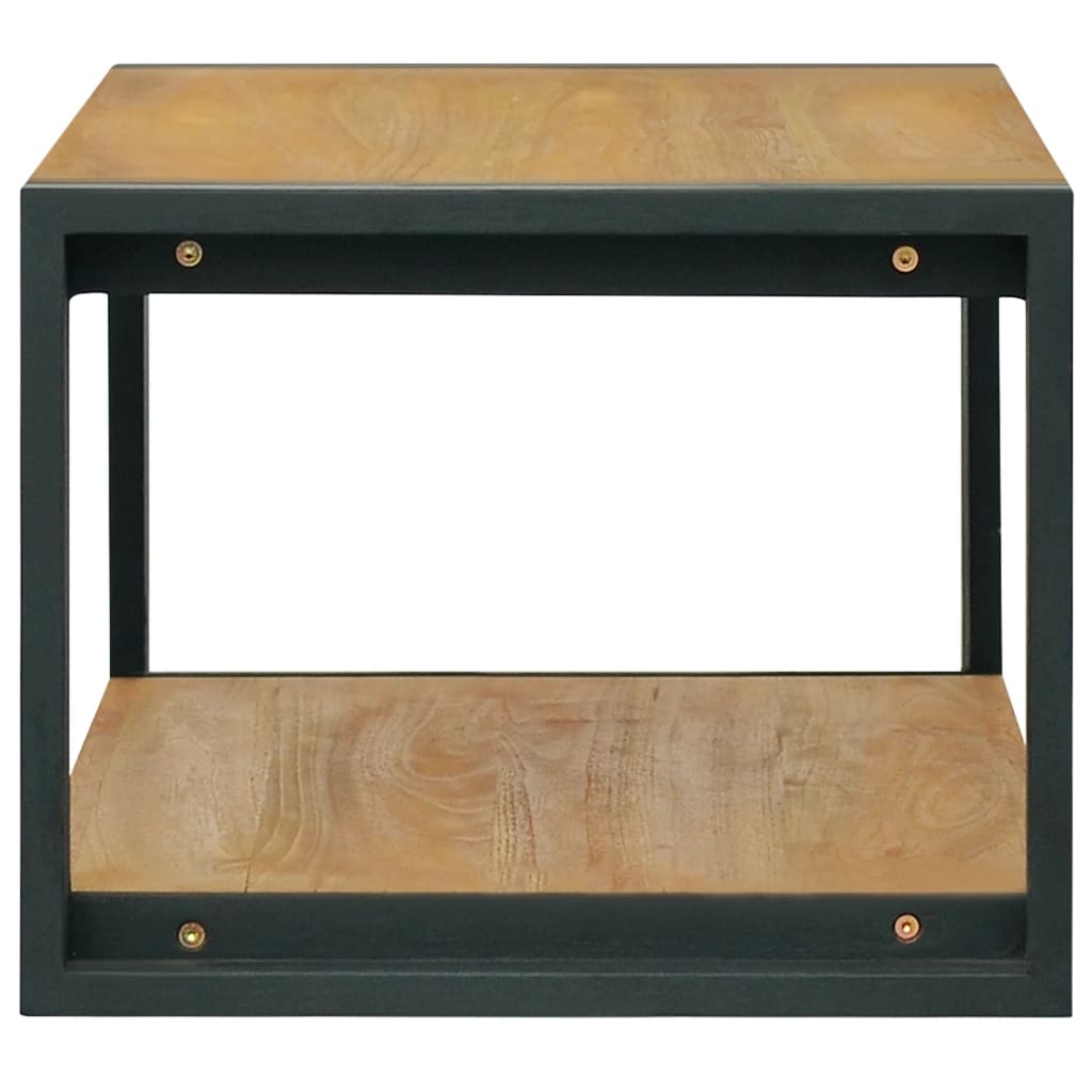 Veggmontert baderomsskap 90x45x35 cm heltre teak