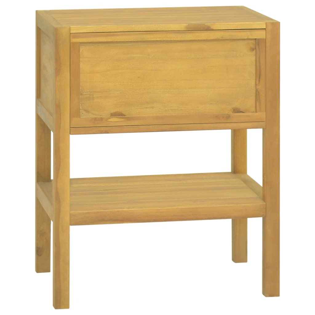 Baderomsskap 60x40x75 cm heltre teak