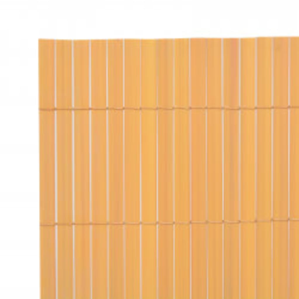 Dobbelsidet hagegjerde 90x400 cm gul