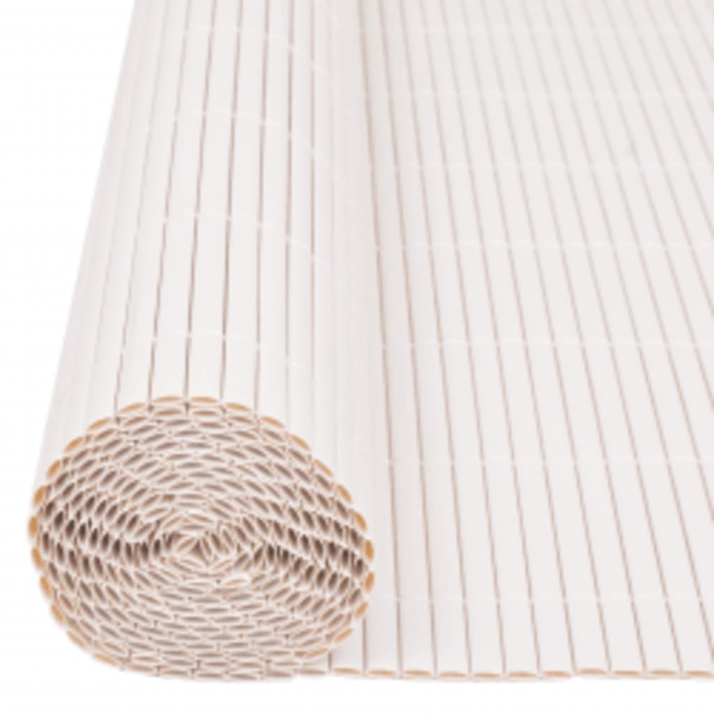 Dobbelsidet hagegjerde 110x400 cm hvit