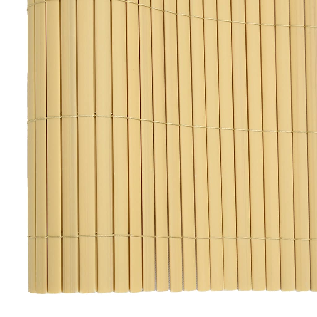 Dobbelsidet hagegjerde 110x400 cm gul vidaXL