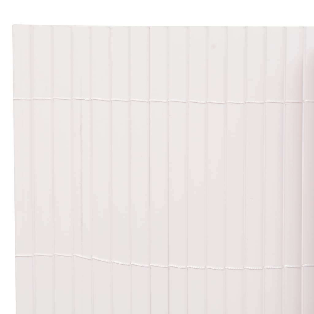 Dobbelsidet hagegjerde 110x500 cm hvit
