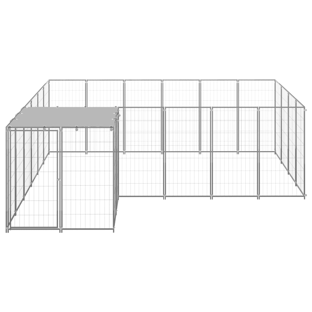 Hundegård sølv 8,47 m² stål